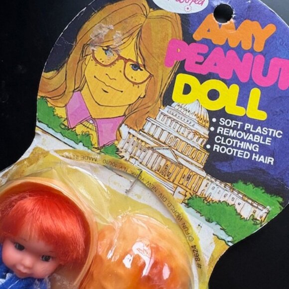 Vintage 1970s Amy Carter Doll in Peanut Shell by Fun World - Picture 4 of 5